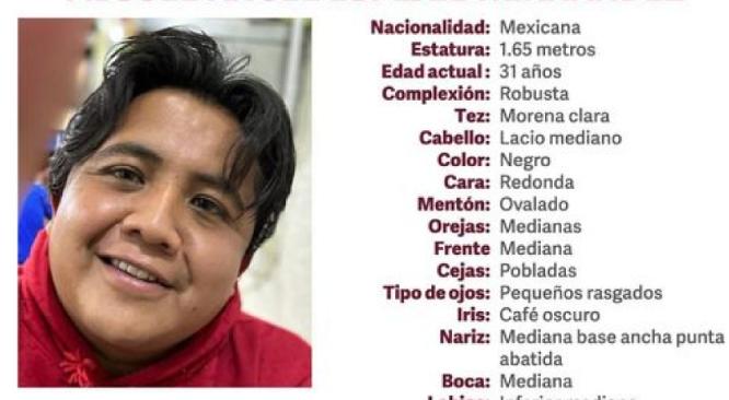 Miguel Ángel de 21 años desapareció en calles de Texmelucan