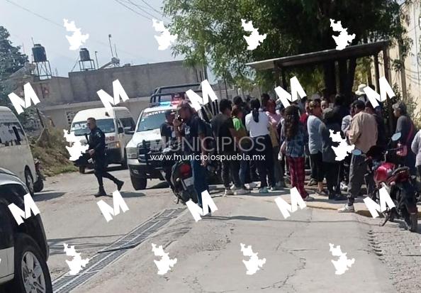 Ladrón se salva de ser linchado por vecinos de Texmelucan