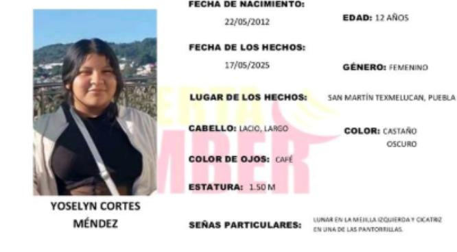 Emiten Alerta Amber por desaparición de adolescente Texmelucan