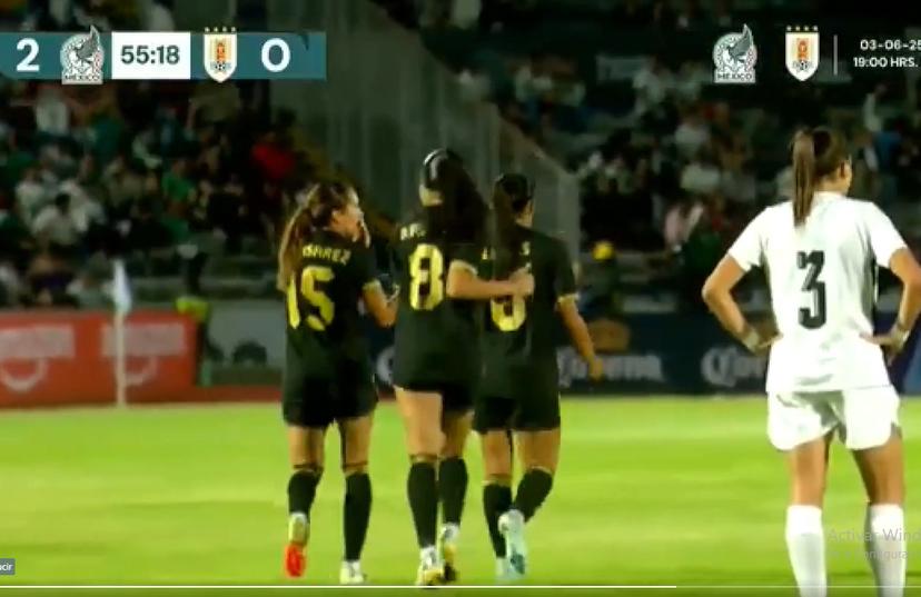 México y Uruguay igualan 2-2 en amistoso femenil celebrado en Puebla