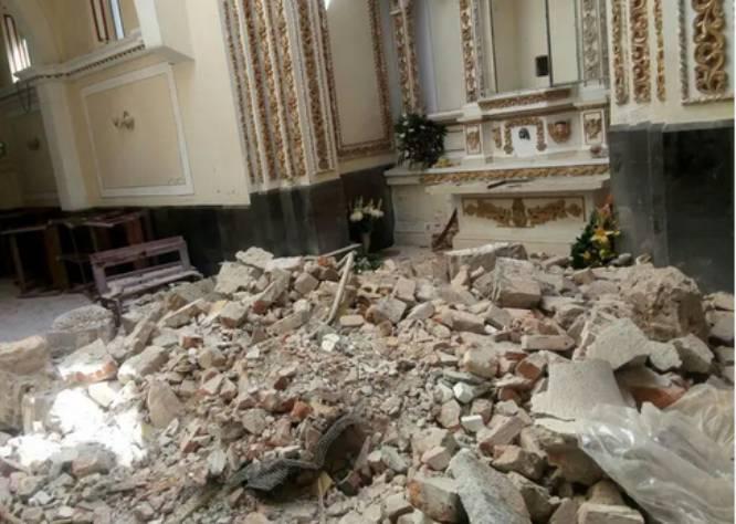 Iglesia de Tepontla en Cholula, gran pendiente tras sismo de 2017