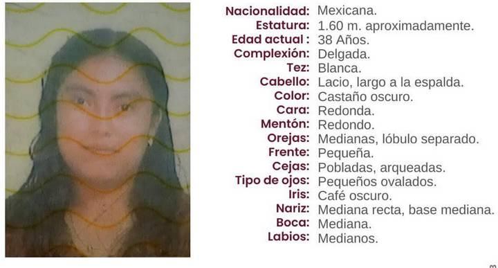 Buscan a Guillermina de 38 años desaparecida en Tepeojuma