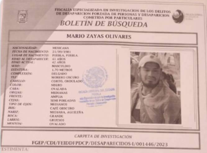 Mario de 41 años desapareció en la Romera Vargas