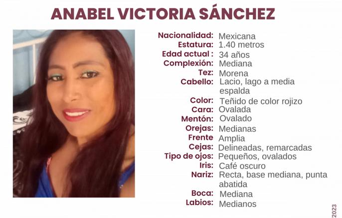 Anabel de 34 años desapreció en calles de Tlacotepec de Benito Juárez