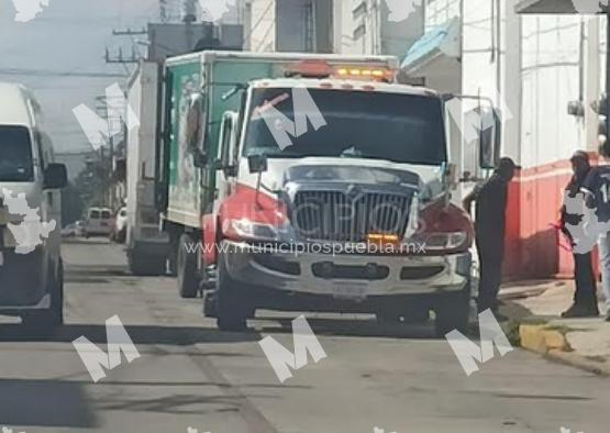 Vuelven a abandonar otro camión robado y sin mercancía en Texmelucan