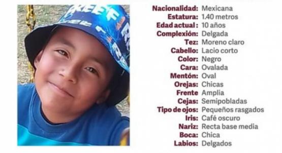 Cristopher de 10 años desapareció en calles de Texmelucan