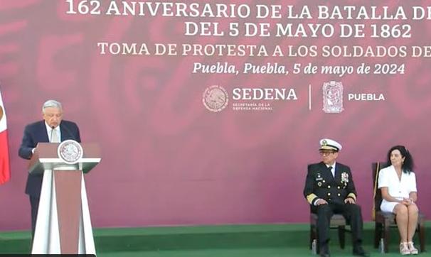 EN VIVO Encabeza AMLO ceremonia del 162 Aniversario de la Batalla de Puebla