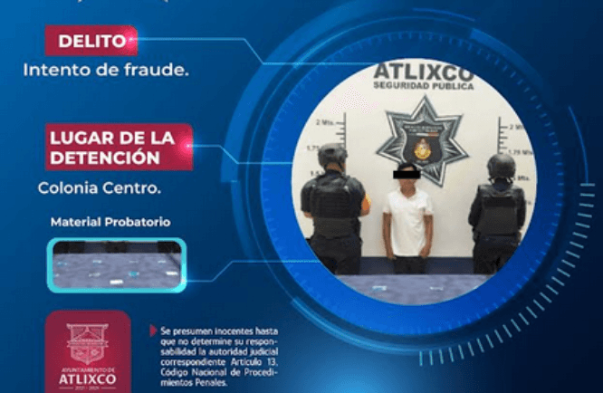 Policía de Altixco recupera auto robado y detiene a dos detenidos por fraude