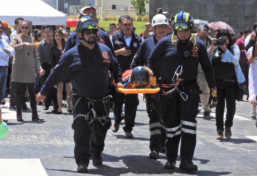 Recuerda Puebla el 19-S con simulacros en toda la ciudad  