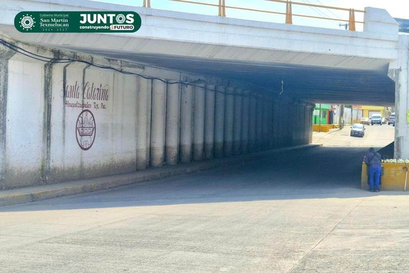 Texmelucan rehabilitará drenaje pluvial del bajo puente de la México-Puebla