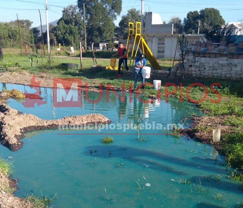 Fuga de combustible en Texmelucan genera actos de rapiña  