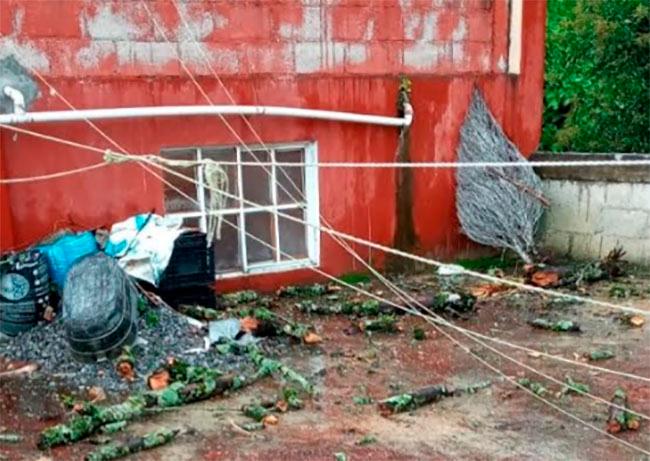 Tormenta eléctrica causa temor en habitantes de Huauchinango