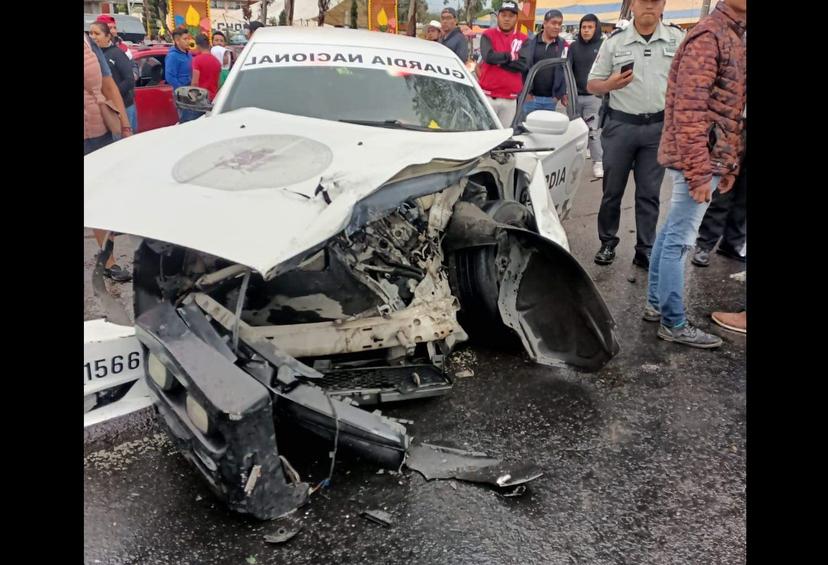 Choque entre GN y particular deja un herido en Tecamachalco