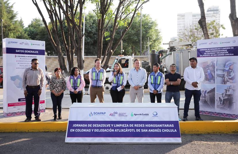 Refuerza San Andrés Cholula el mantenimiento hidrosanitario