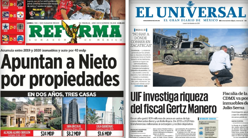 Fuego cruzado: FGR investigó a Nieto y la UIF al fiscal