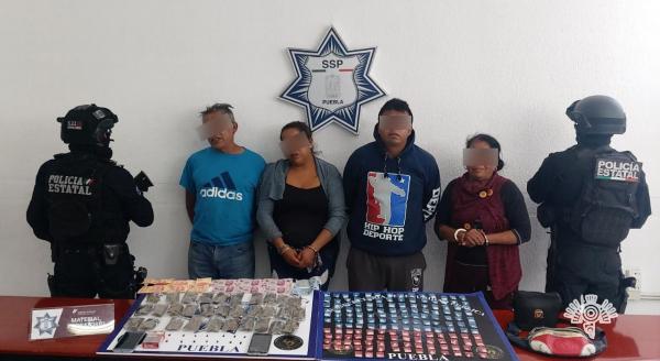 Caen familiares de la Reina del Sur en Puebla con más de 200 dosis de droga