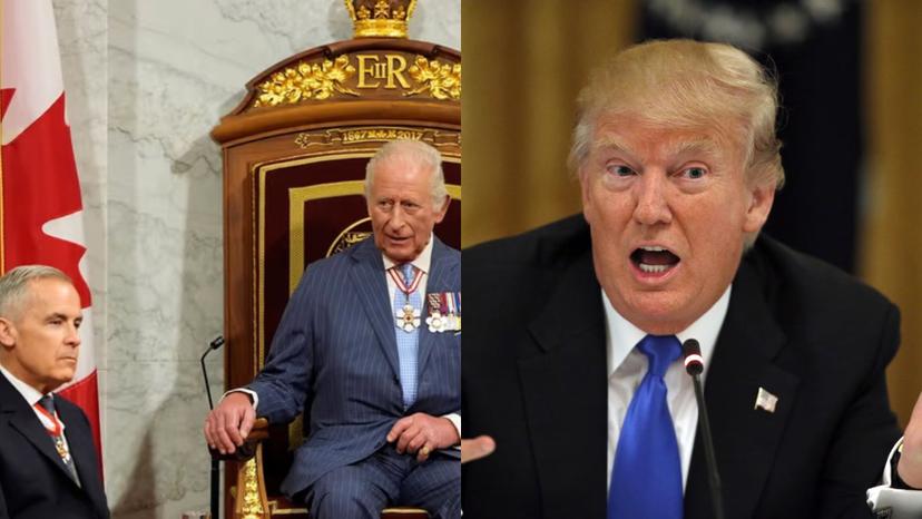 Por amenazas de Trump, el Rey Carlos III celebró la autodeterminación de Canadá