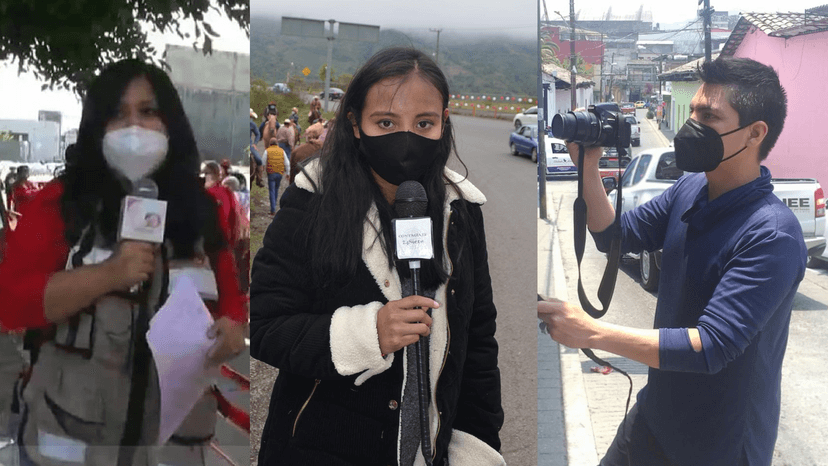 Familia agrede a reporteros al cubrir escena de un crimen en Huauchinango