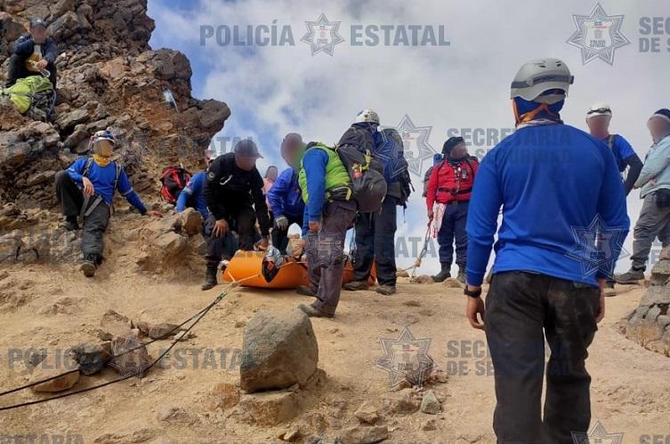 VIDEO Rescatan a turista accidentada en el Izta-Popo