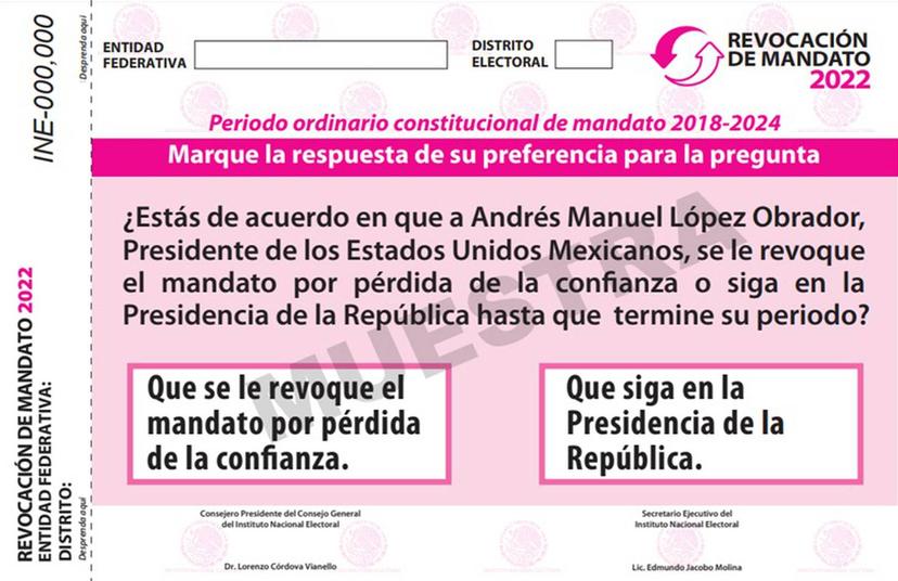 AMLO participará como ciudadano en la revocación de mandato