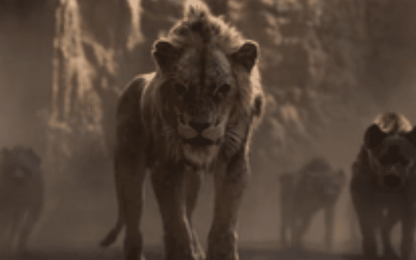 Esta es la única escena real del LiveAction del El Rey León