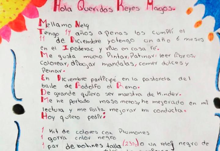 Carta a los Reyes de niña abandonada movió a decenas de atlixquenses a ayudarla