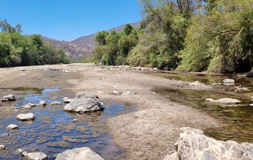 Sequía afecta al río Mixteco y a la cascada de Chila de las Flores 