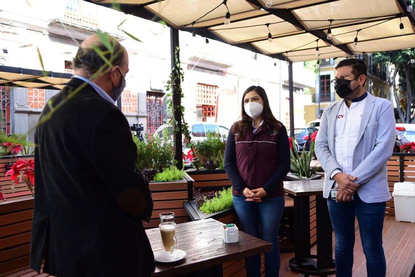 Claudia Rivera entrega mejora urbana de Los Sapos