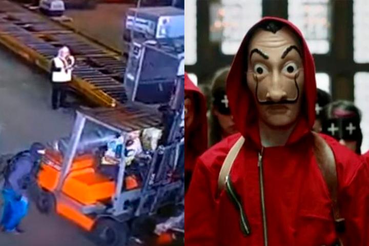 Al estilo de La Casa de Papel, roban 30 mdd en Brasil