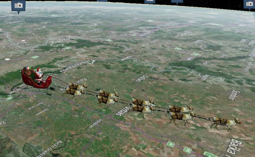 Aquí puedes rastrear el viaje de Santa Claus por el mundo