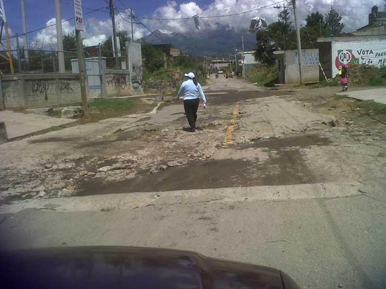 En pésimo estado ruta de evacuación en Nepopualco