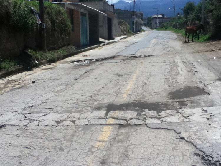 En pésimo estado ruta de evacuación en Nepopualco