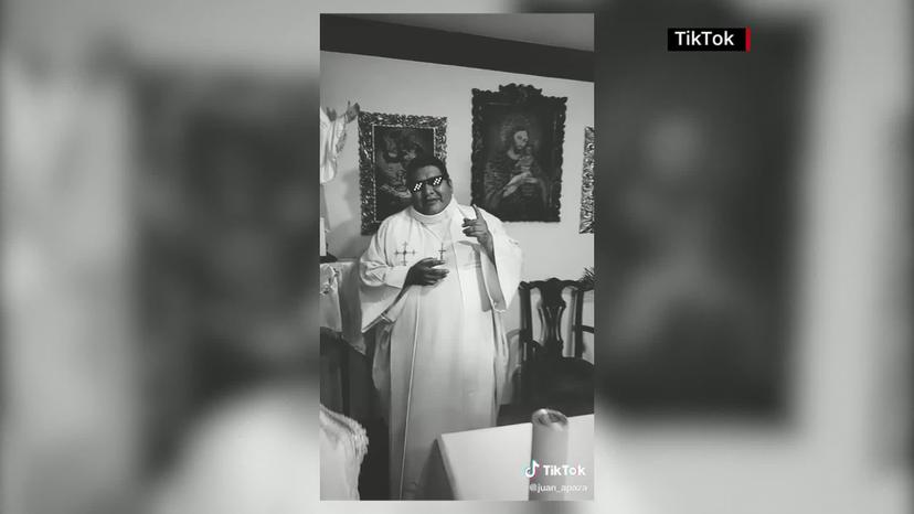 Sacerdote boliviano causa furor al evangelizar en Tik Tok