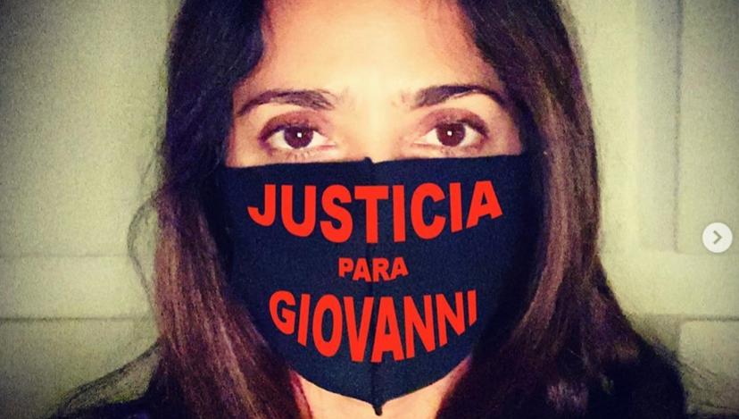 Salma Hayek se suma a exigencia de justicia para Giovanni