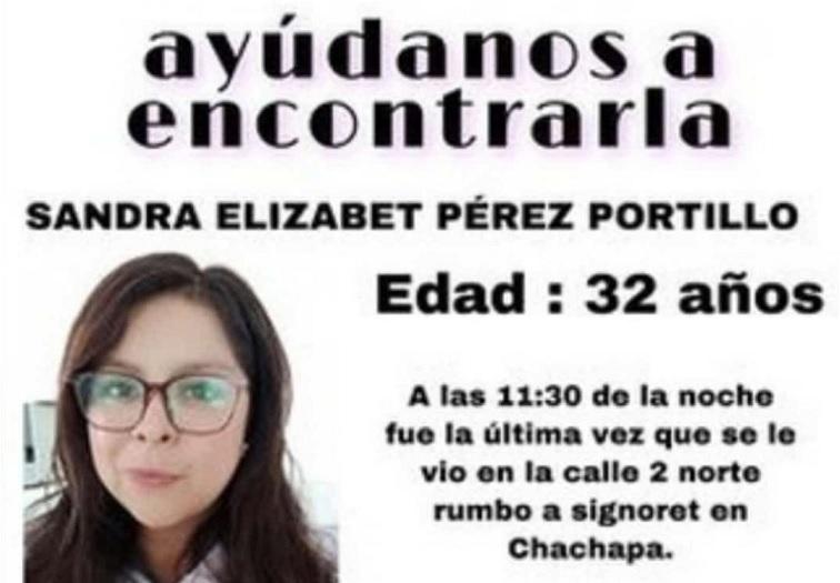 Diputadas federales exigen a FGE ubique a Sandra Elizabeth Pérez
