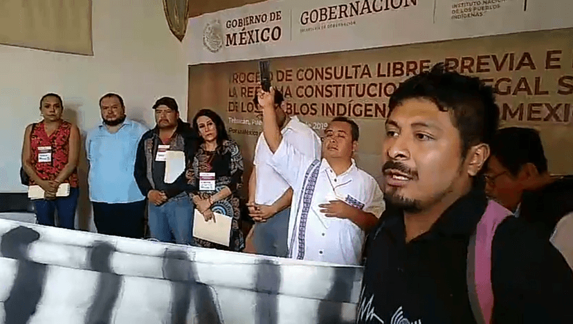 Protestan pueblos indígenas por falta de inclusión