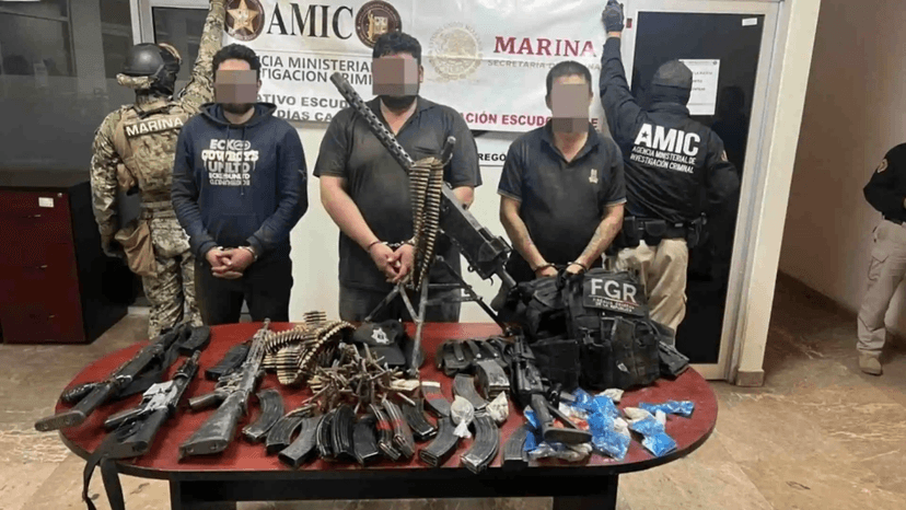 Rescata Semar a dos menores en Sonora y decomisa armamento