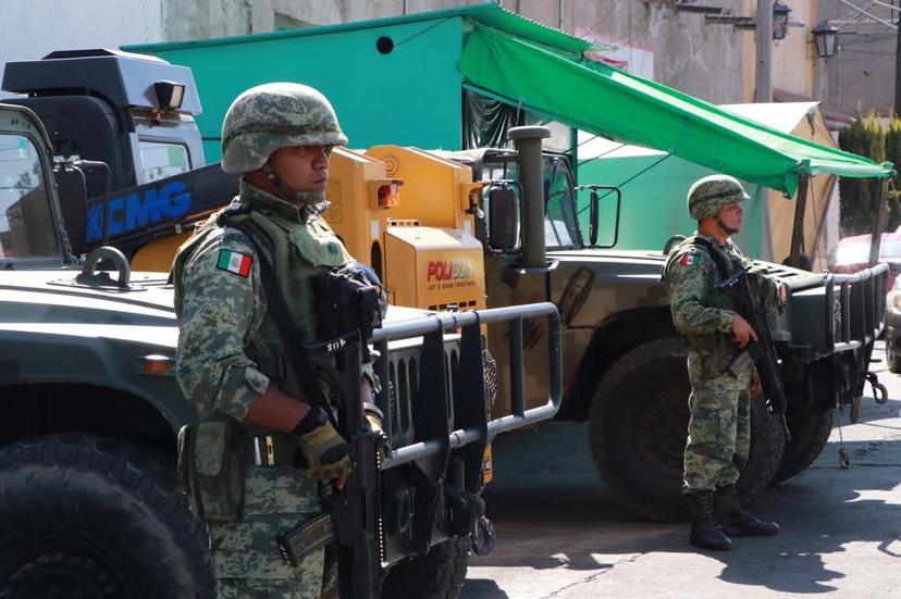 Sedena refuerza seguridad en Huejotzingo