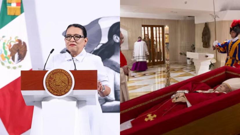Titular de la Segob representará a México en funeral del Papa Francisco