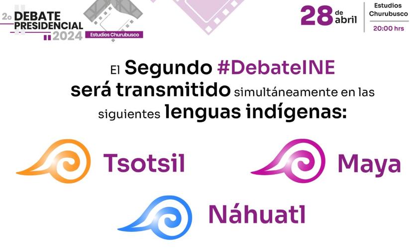 Segundo debate presidencial: será interpretado en maya, náhuatl y tsotsil