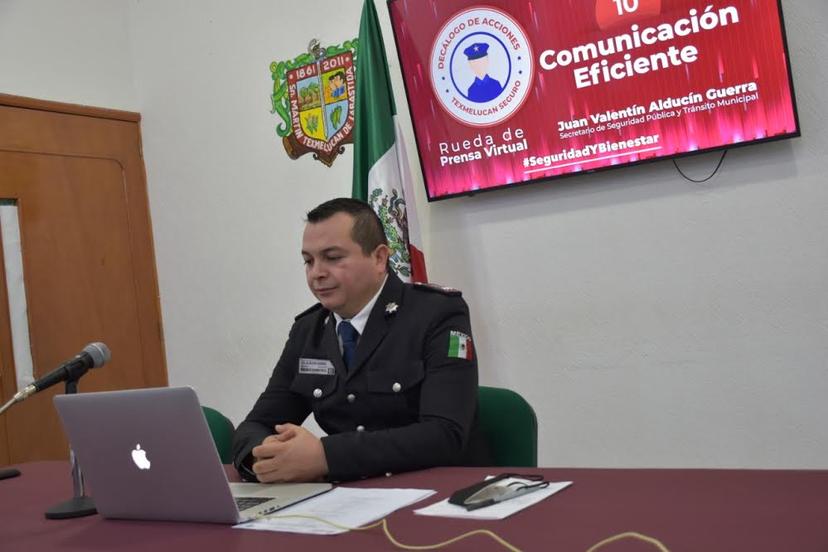 Habitantes de juntas auxiliares suman esfuerzos con Seguridad en Texmelucan