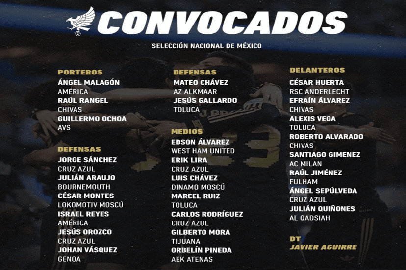 Lista la convocatoria de México para el Torneo del Verano 2025