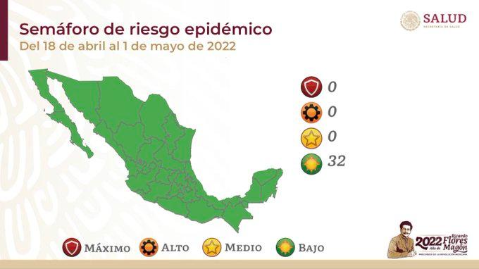 Puebla y el resto del país, en semáforo verde hasta mayo