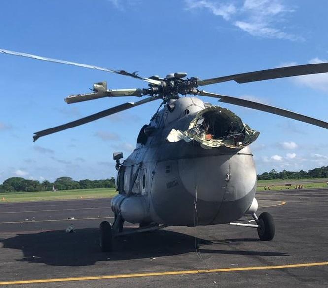 VIDEO Se desploma helicóptero de la Marina en Villahermosa