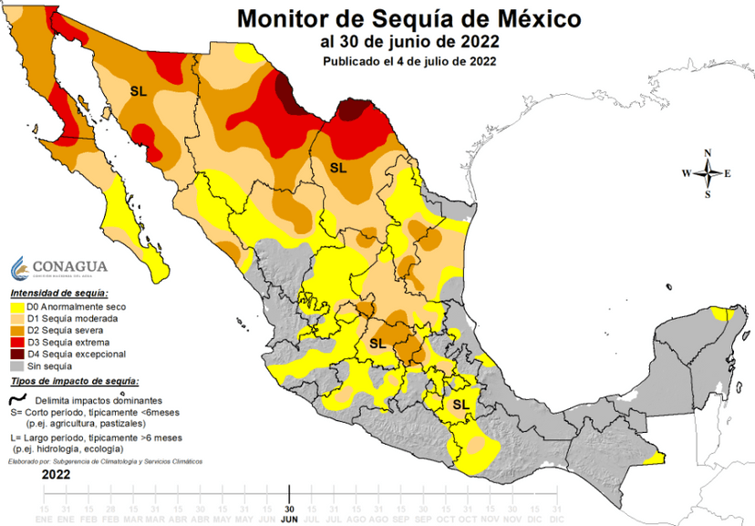 Sequía impacta ya al 70% del territorio nacional