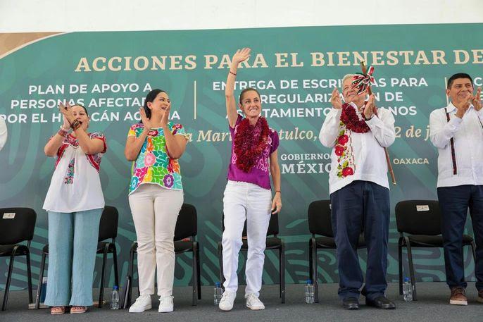 Vamos a hacer un millón de viviendas, dijo Sheinbaum en Oaxaca