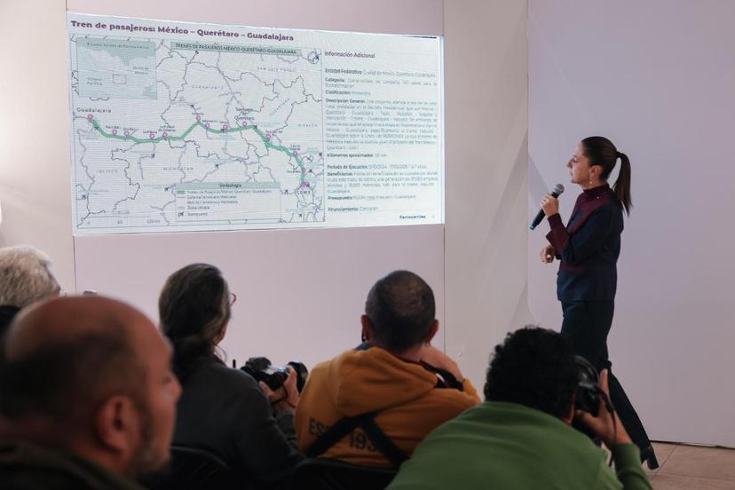 Sheinbaum presenta tres nuevas rutas de trenes de pasajeros