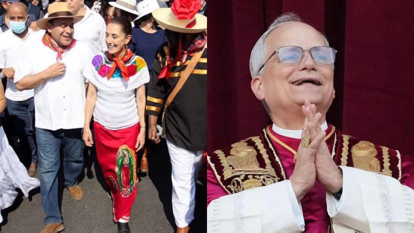 Sheinbaum celebró el nombramiento del Papa León XIV, y su llamado a la paz 