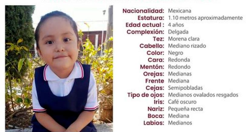 Amaya de 4 años desapareció en el municipio de Acteopan