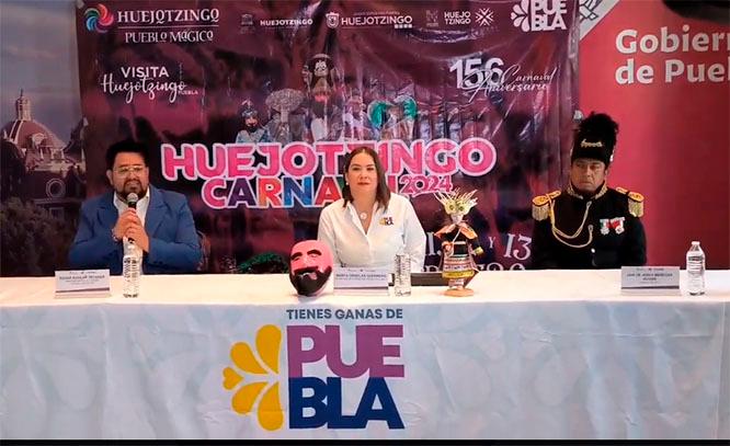 Invita Turismo al Carnaval de Huejotzingo 2024